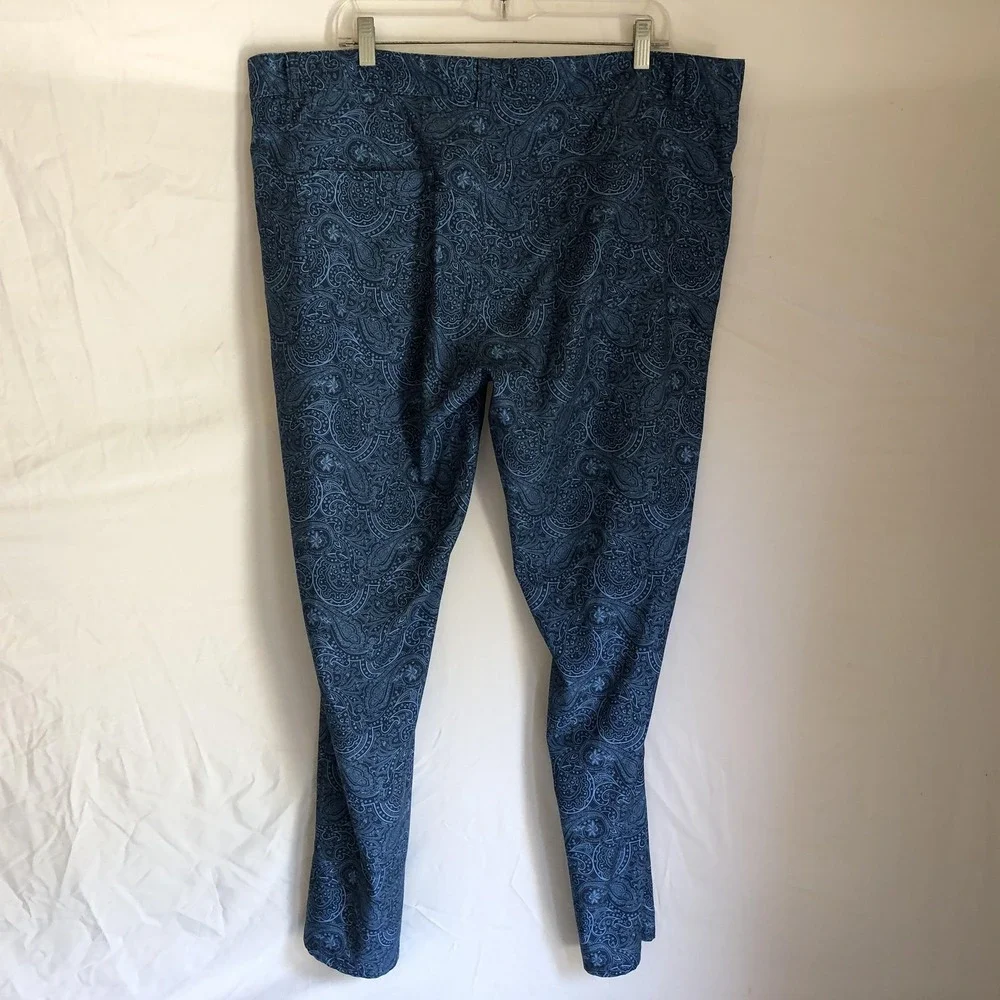 Peter Millar Pants Mens 42x29 Blue Crown Sport Paisley Golf Stretch Performance